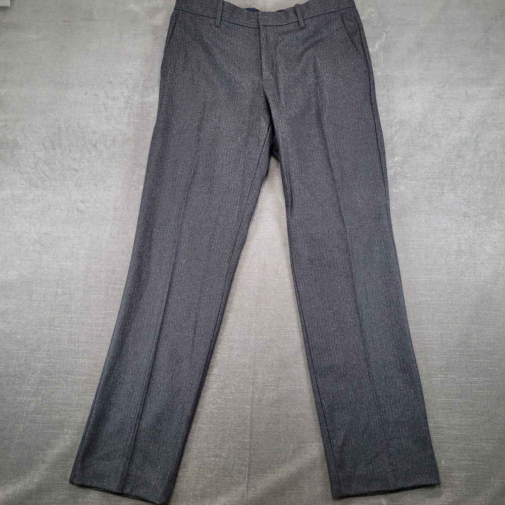 Gap Mens Tailored‎ Straight Fit Wool Blend Dress Pants Gray Actual Sz 33x33